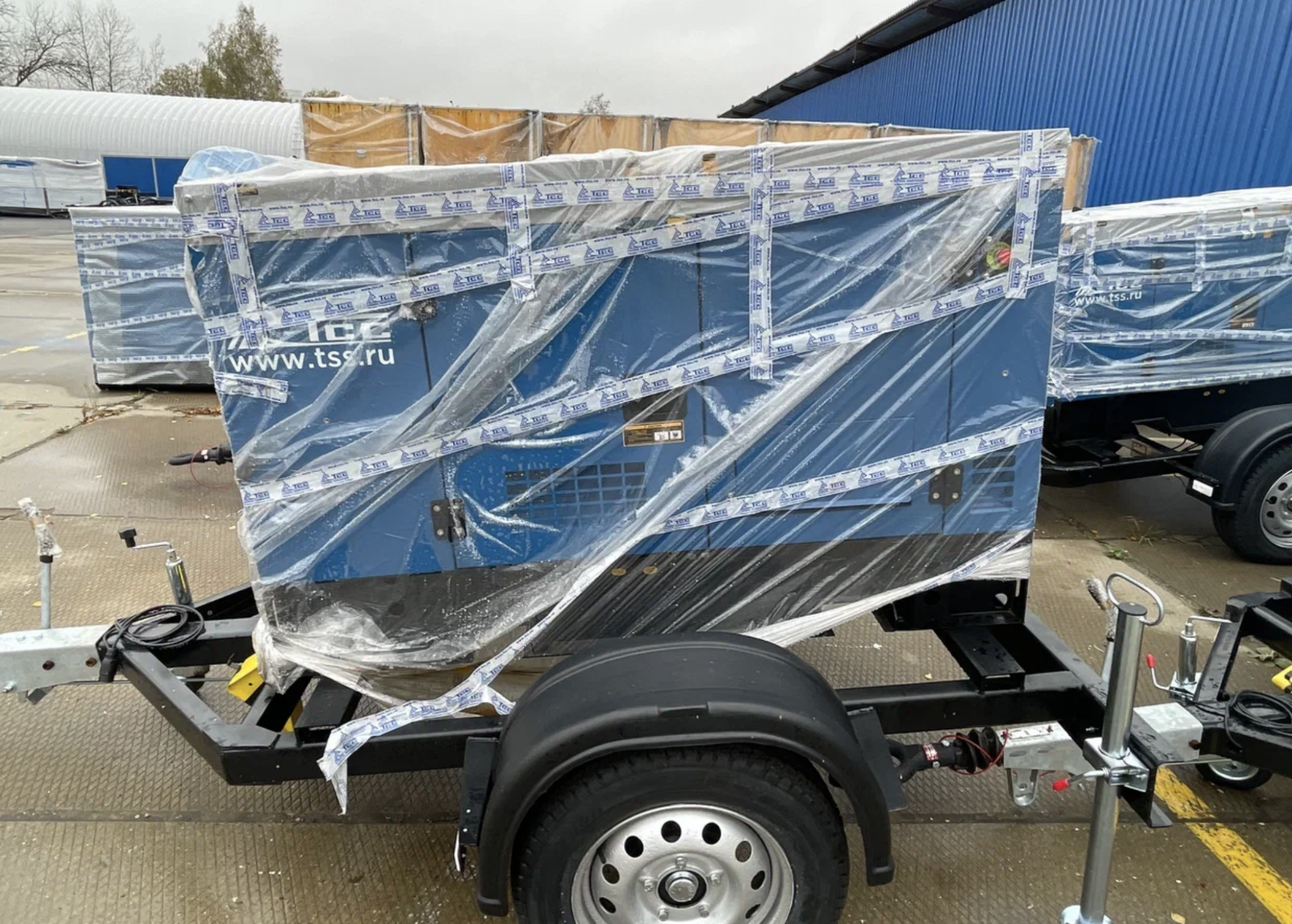 Дизельный генератор ТСС АД-30С-Т400-1РПМ19 на прицепе